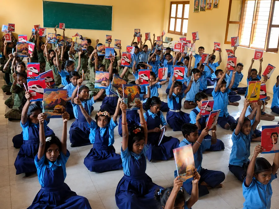 Student support activity by Mahaa Foundation Mahalingpur
