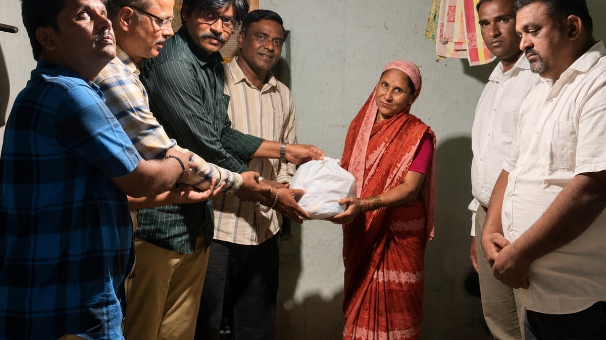 Ration support items arranged for families in need