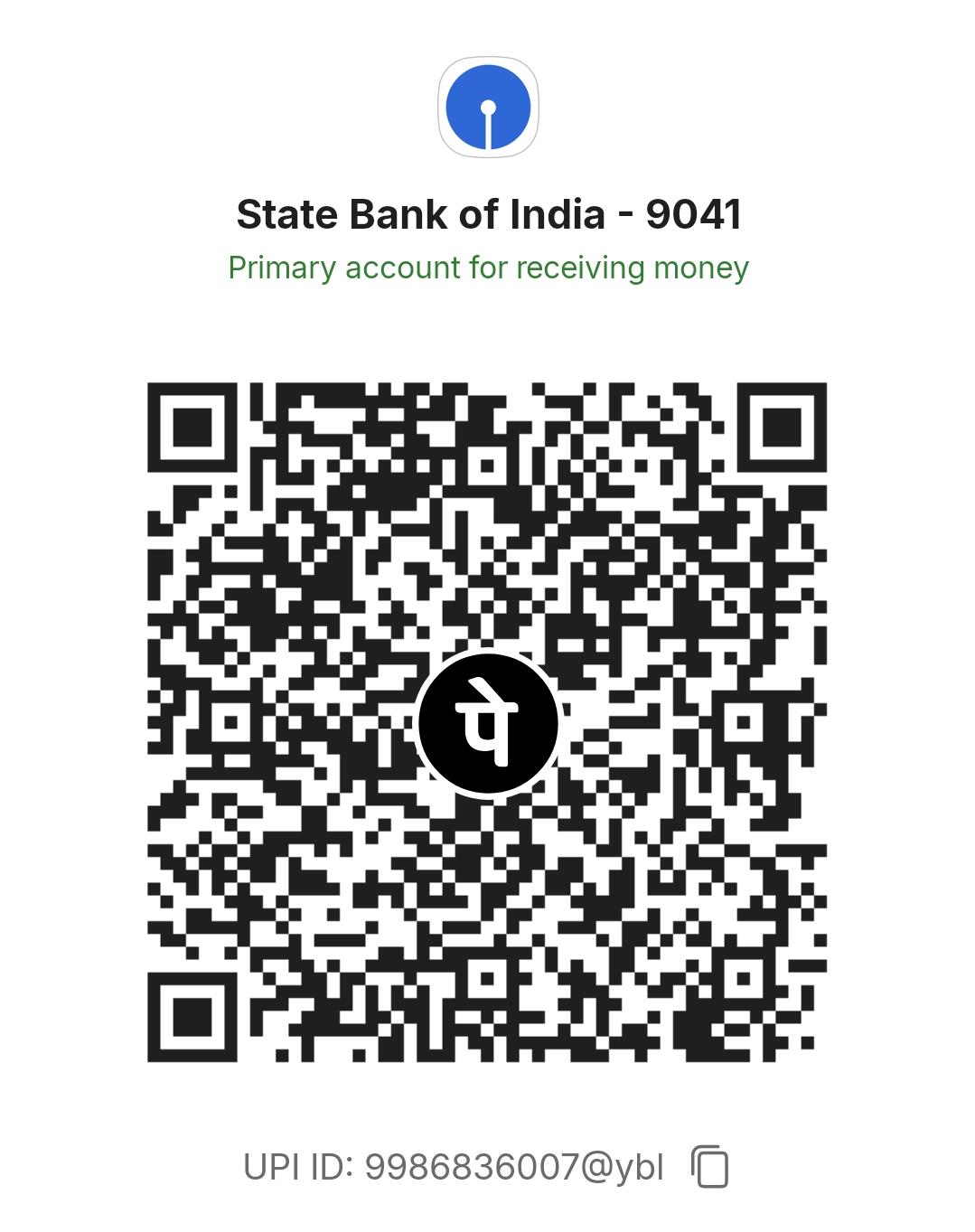 Mahaa Foundation Mahalingpur donation QR code for UPI support
